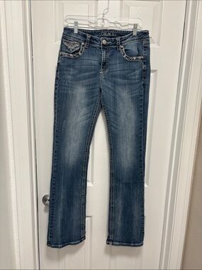 Grace in LA Women's Medium Blue Bootcut Jeans